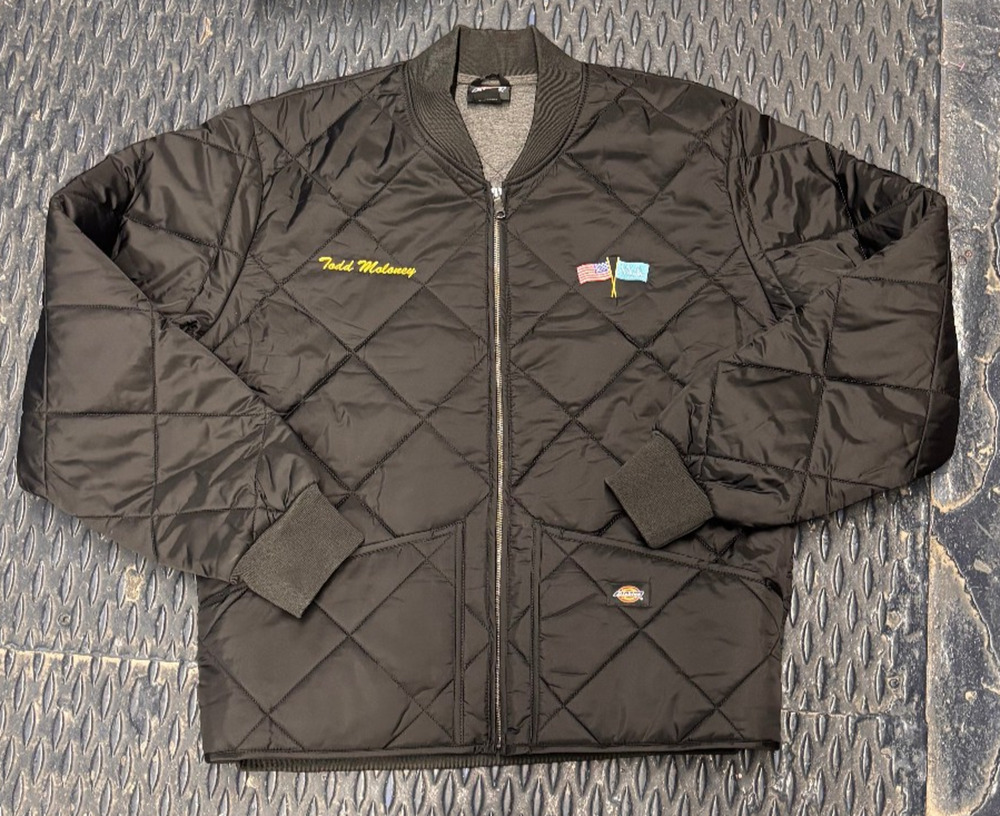 Dickies Quilted Bomber Jacket ILA Longshoremen Union Embroidered Mens L NWOT